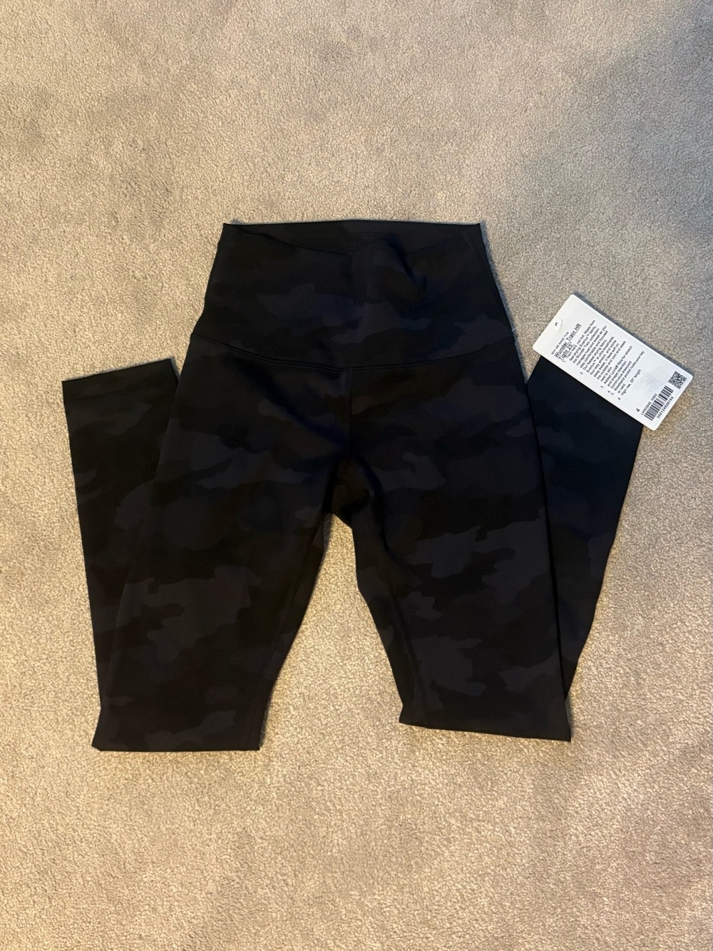 Lululemon Wunder Train HR 25” Heritage 365 Camo Deep Coal Multi Size 4 NWT